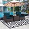 Costway 3PCS Patio Rattan Furniture Set Cushioned Conversation Set Sofa